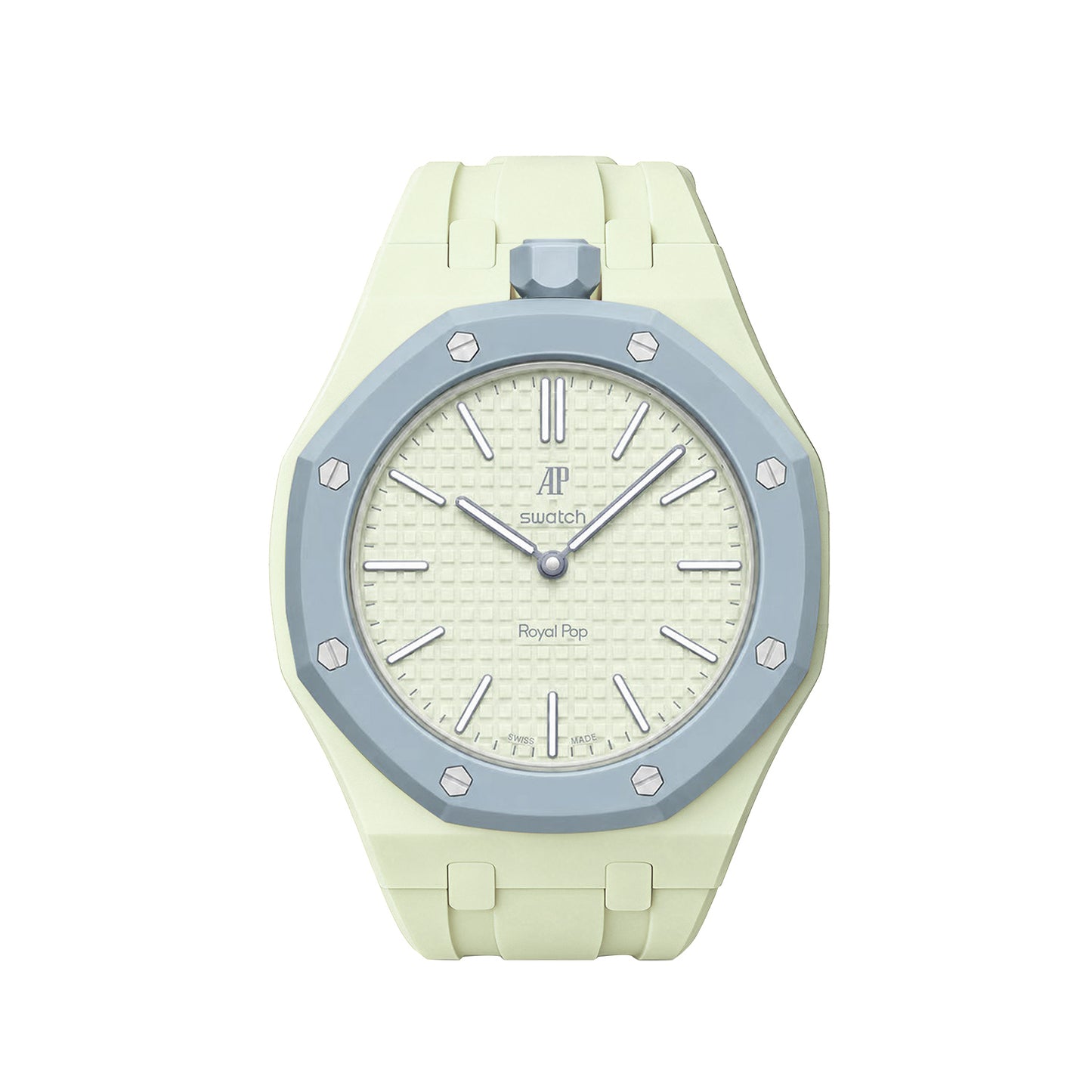 Kautschukarmband + Gehäuse für Swatch X AP Royal Pop Lépine Salatgrün