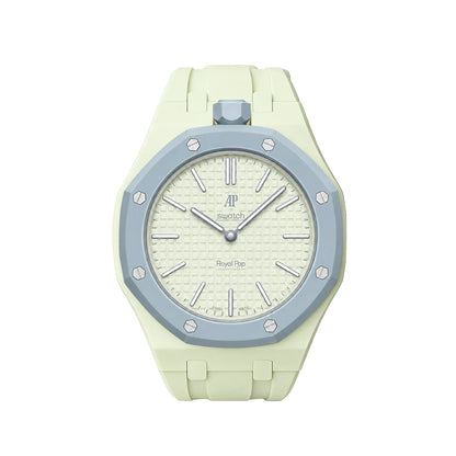 Kautschukarmband + Gehäuse für Swatch X AP Royal Pop Lépine Salatgrün