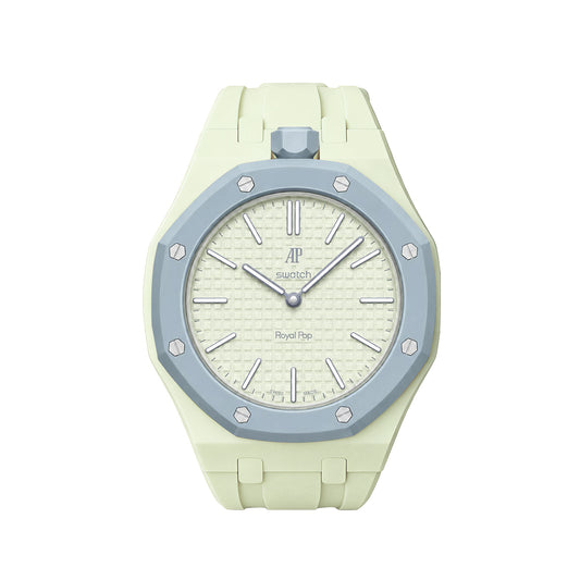 Kautschukarmband + Gehäuse für Swatch X AP Royal Pop Lépine Salatgrün