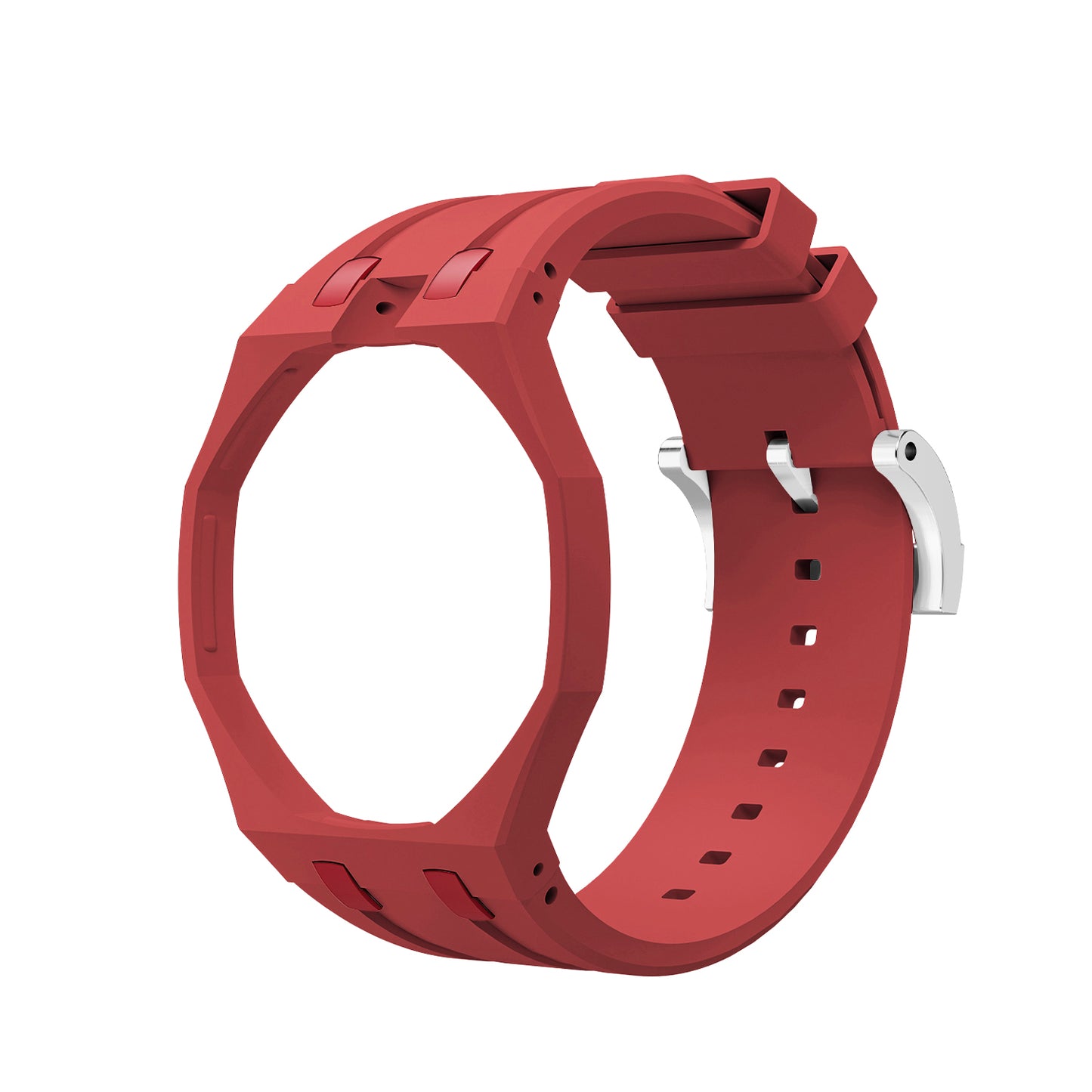Kautschukarmband + Gehäuse für Swatch X AP Royal Pop Lépine Rot